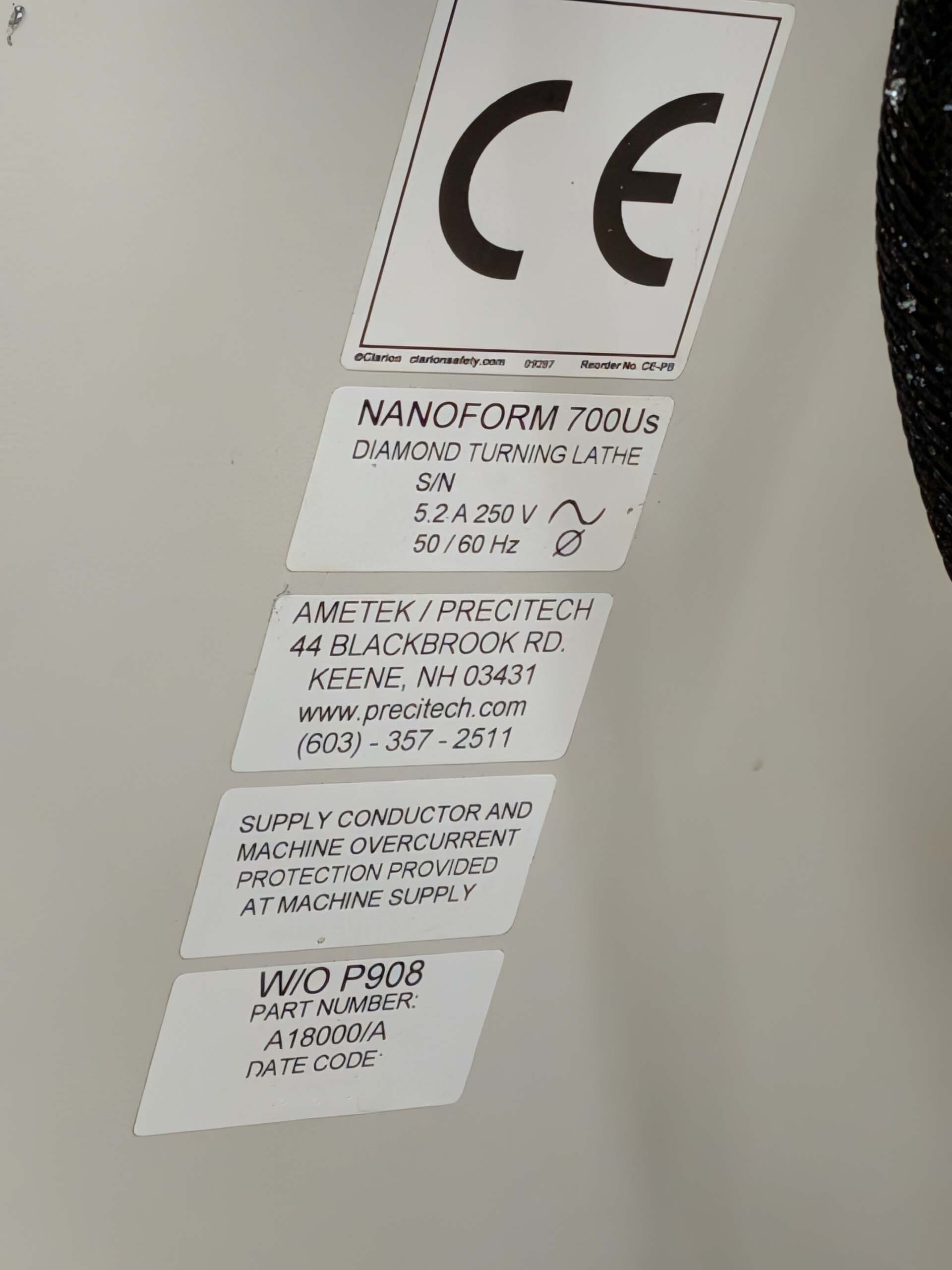 Foto Verwendet PRECITECH Nanoform 700 Ultra Zum Verkauf