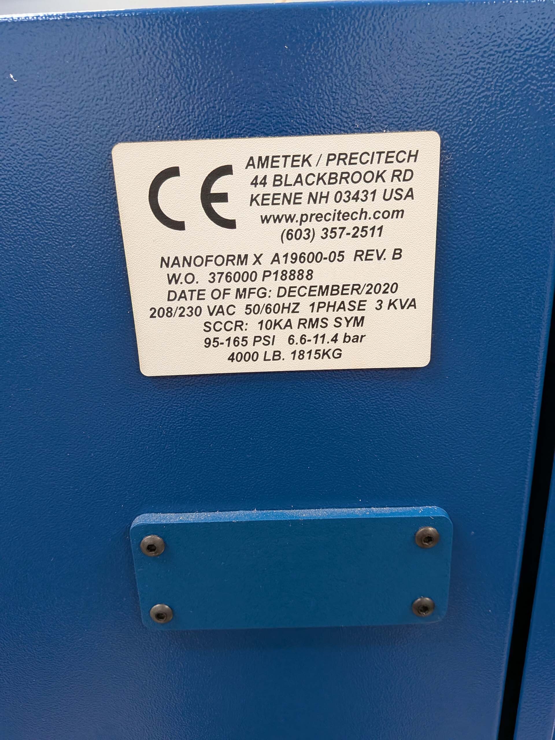Photo Used PRECITECH Nanoform X For Sale