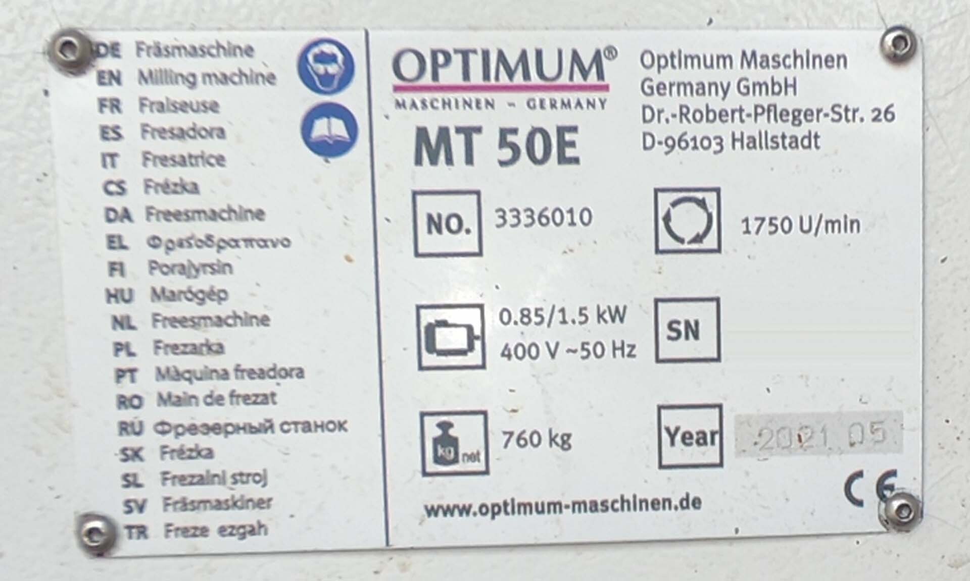 图为 已使用的 OPTIMUM MT 50E 待售