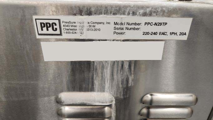 Foto Verwendet PRESSURE PRODUCTS COMPANY / PPC PPC-N29TP Zum Verkauf