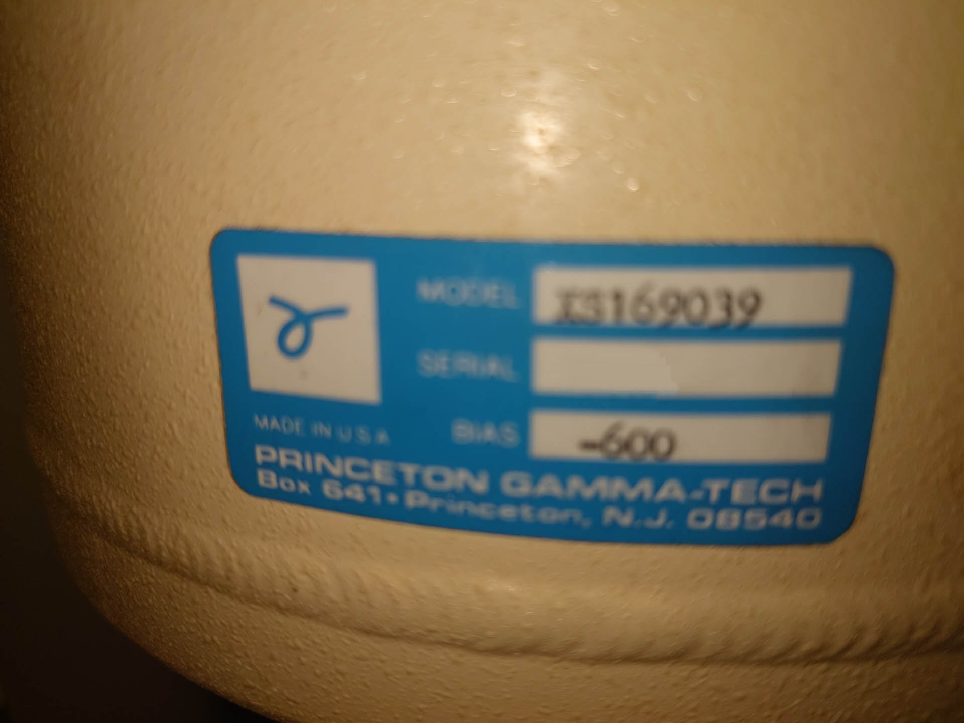 图为 已使用的 PRINCETON GAMMA TECH / PGT XS169039 待售
