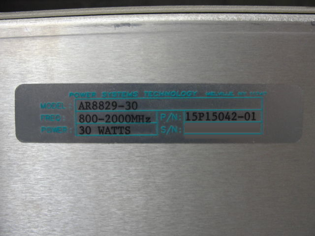 Photo Used PST / COMTECH AR 8829-30 For Sale