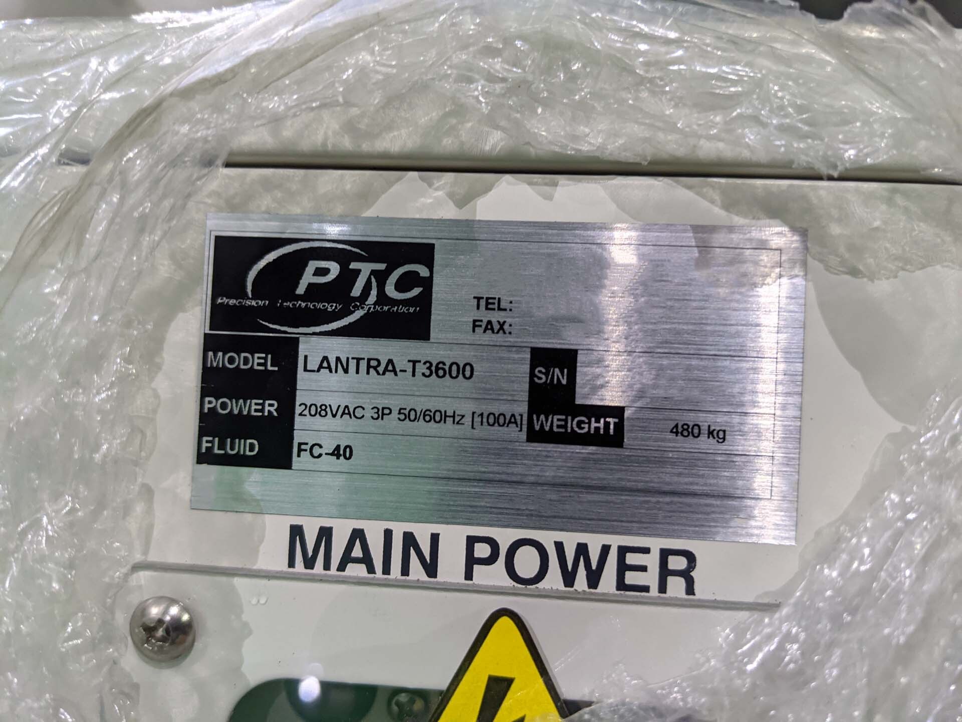 Photo Used PTC / PRECISION TECHNOLOGY CORPORATION LANTRA-T3600 For Sale