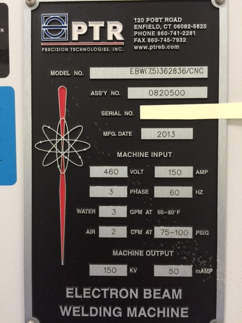 Photo Used PTR EBW (7.5)362836/CNC For Sale