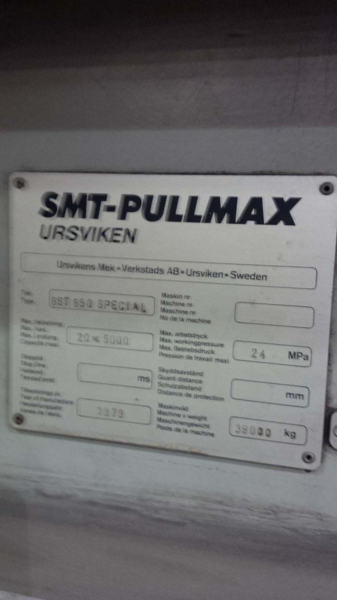 Photo Used PULLMAX GST 650 Special For Sale