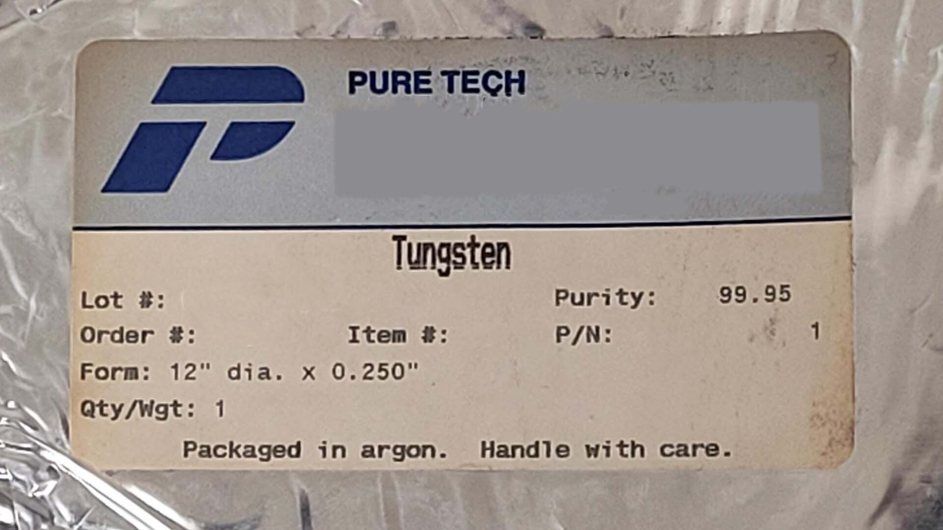 圖為 已使用的 PURETEC Lot of Sputtering targets 待售