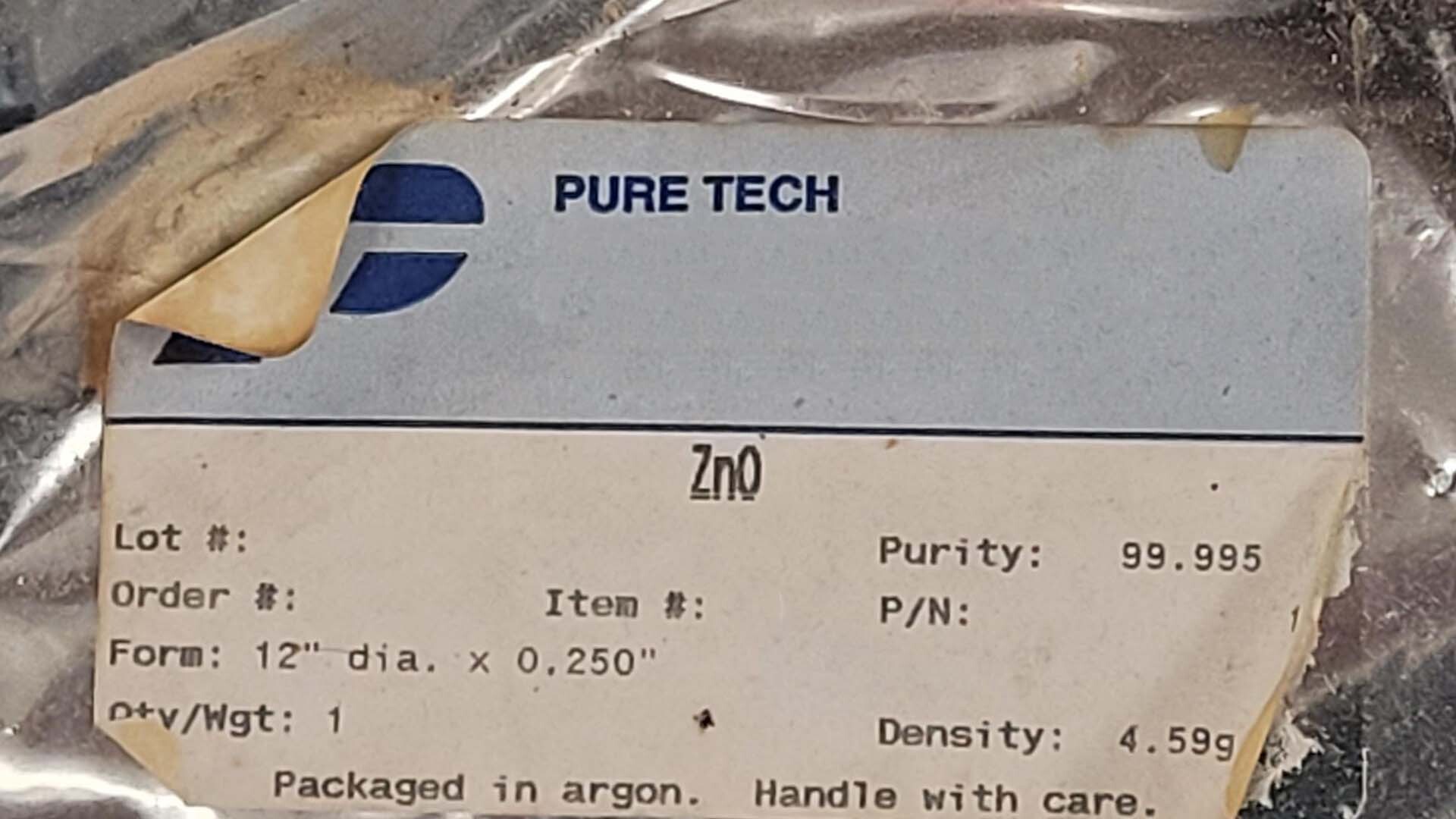 圖為 已使用的 PURETEC Lot of Sputtering targets 待售