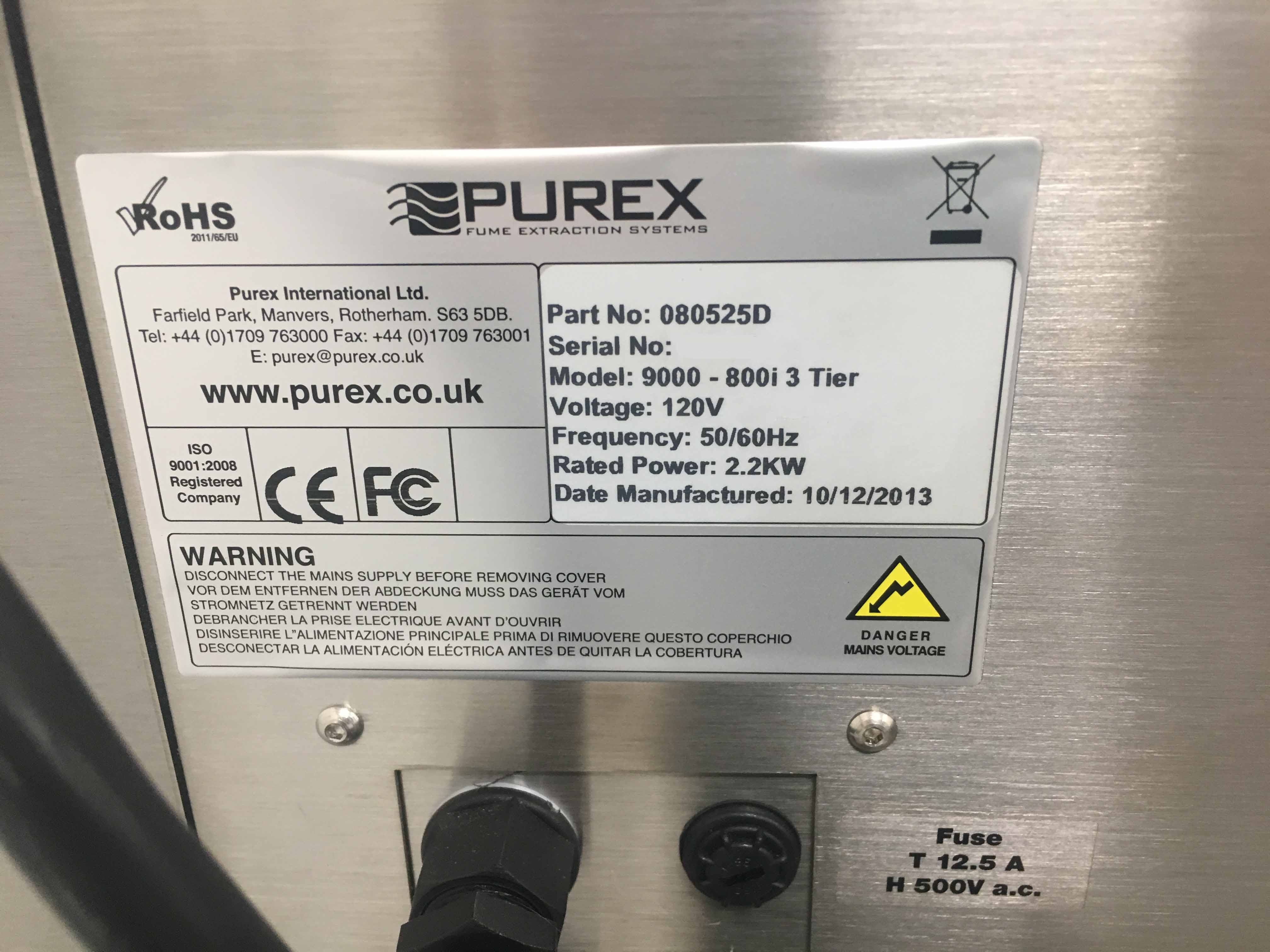 Photo Used PUREX 9000/800i 3 For Sale