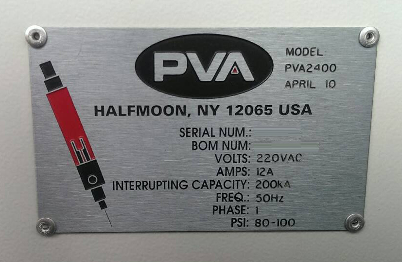 Photo Used PVA 2400 For Sale