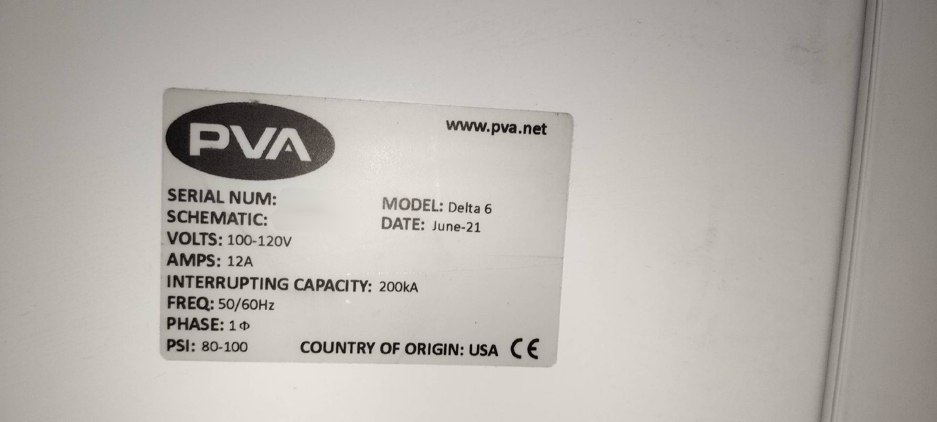 사진 사용됨 PVA Delta 6 판매용