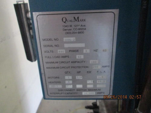 Photo Used QUALMARK OVS 2 For Sale