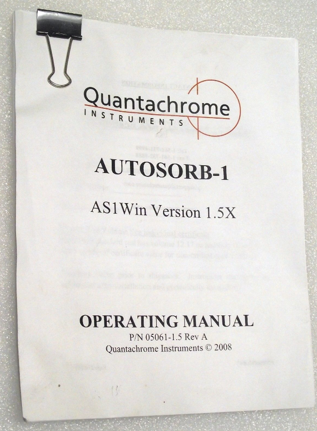 フォト（写真） 使用される QUANTACHROME AutoSorb-1-MP 販売のために