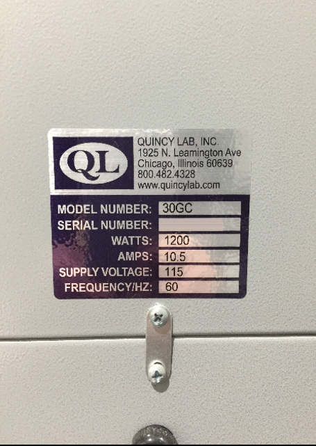 Photo Used QUINCY 30 GC For Sale