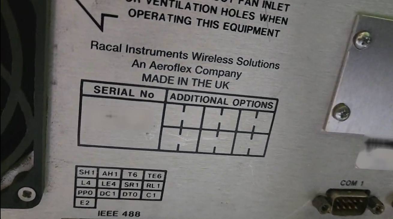 Photo Used RACAL 6113E For Sale