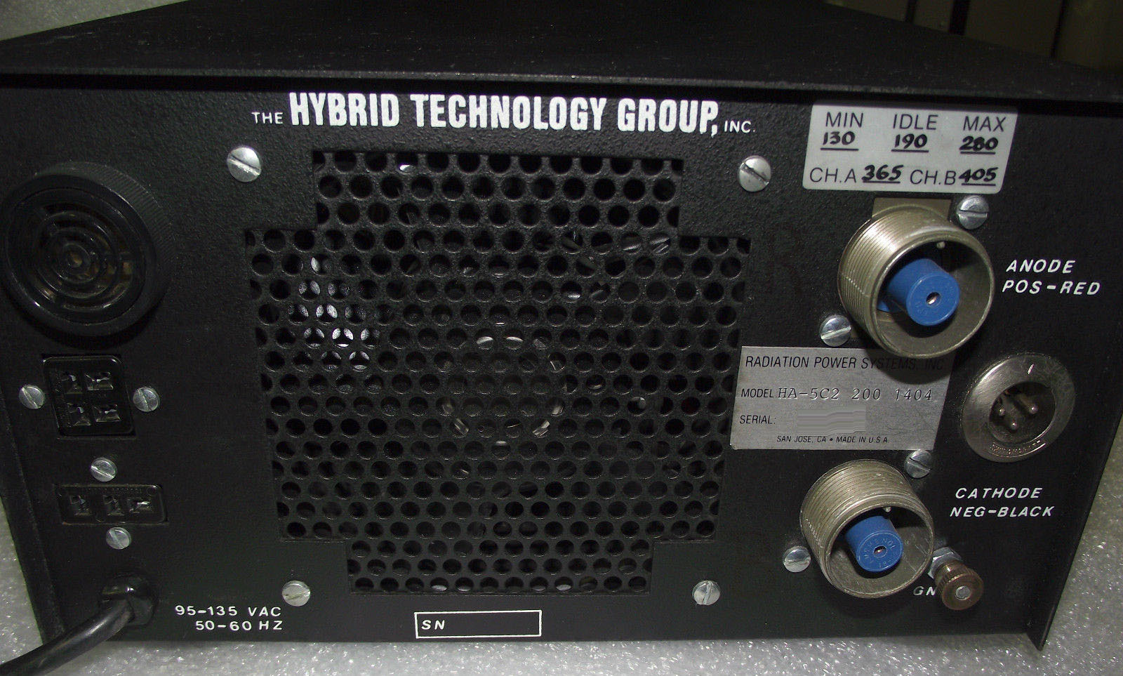 Photo Utilisé RADIATION POWER SYSTEMS HA-5C2 200 1404 À vendre