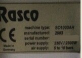 圖為 已使用的 RASCO SO 1000AH 待售