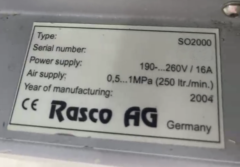 フォト（写真） 使用される RASCO SO 2000 販売のために