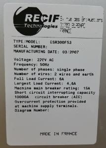 圖為 已使用的 RECIF ESR300F53 待售