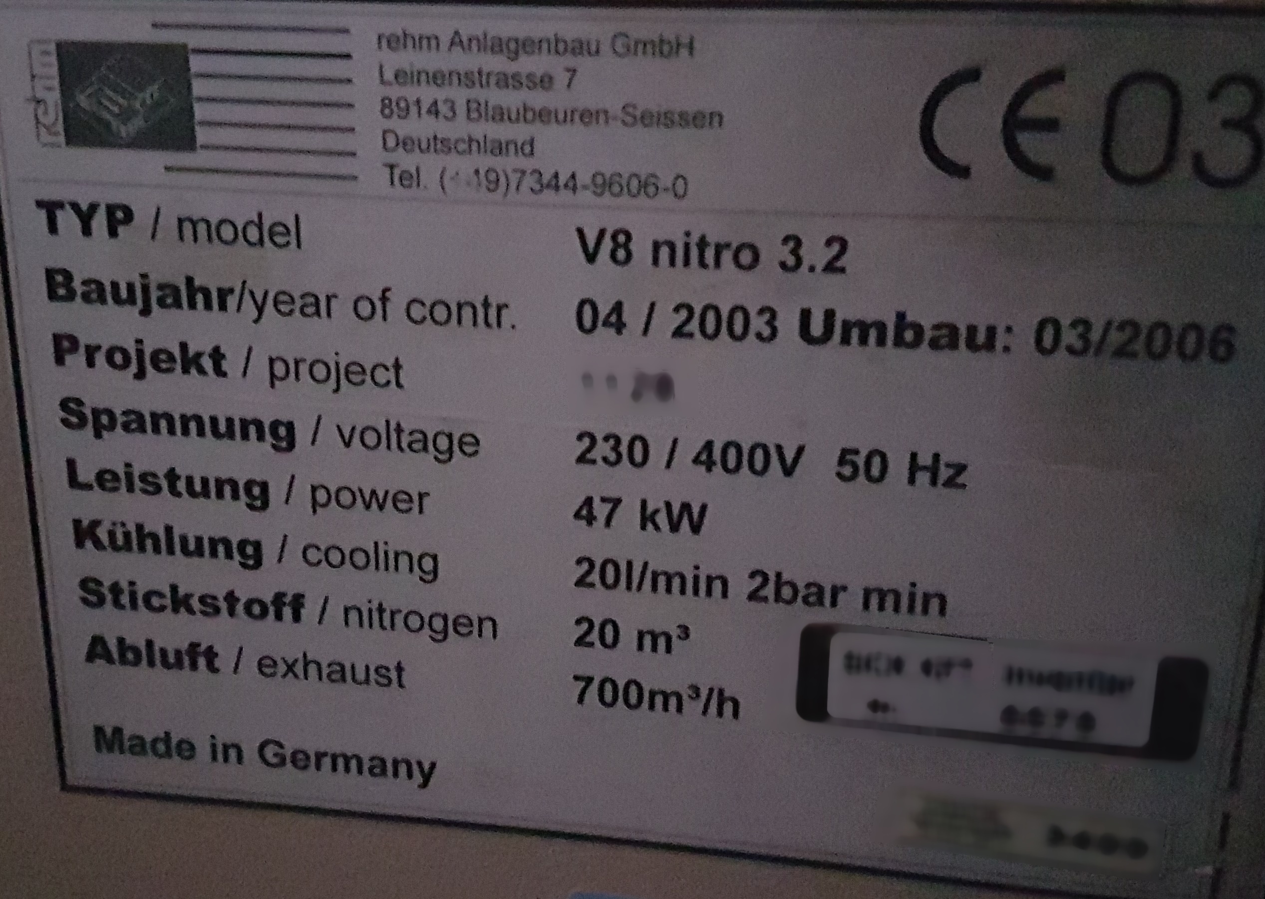 사진 사용됨 REHM V8 판매용