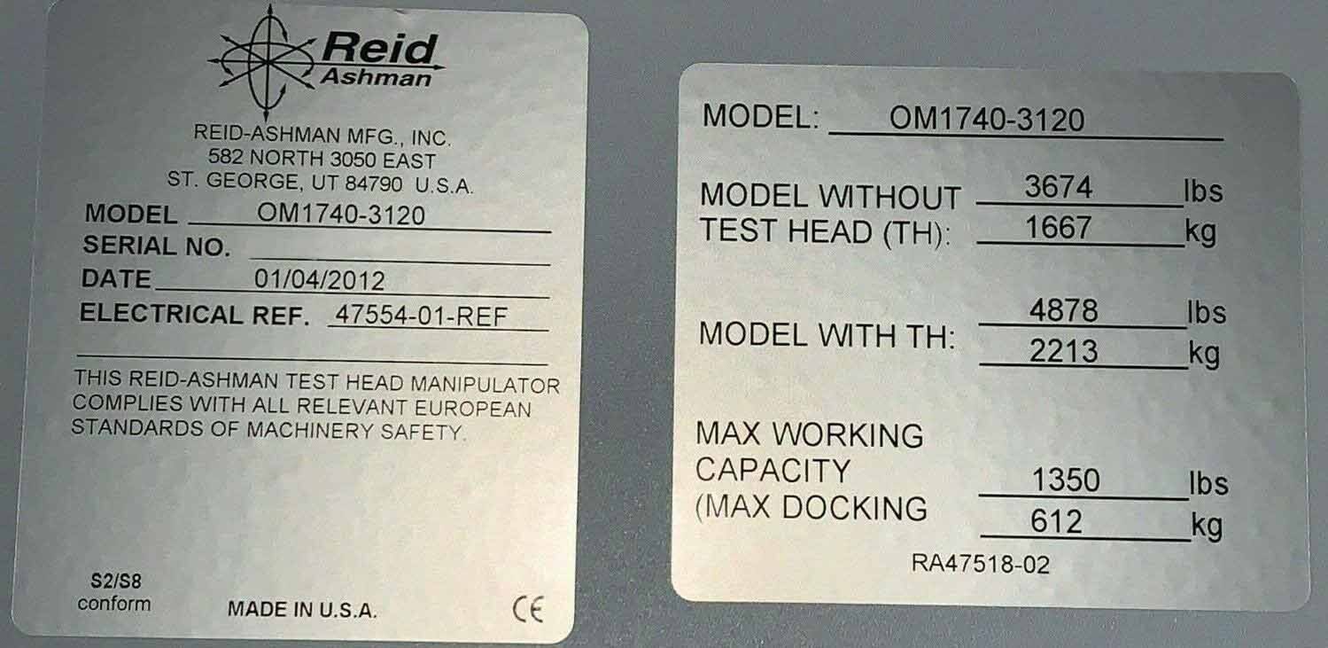 圖為 已使用的 REID ASHMAN OM1740-3120 待售