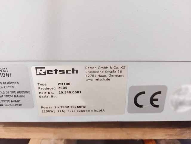 フォト（写真） 使用される RETSCH PM-100 販売のために