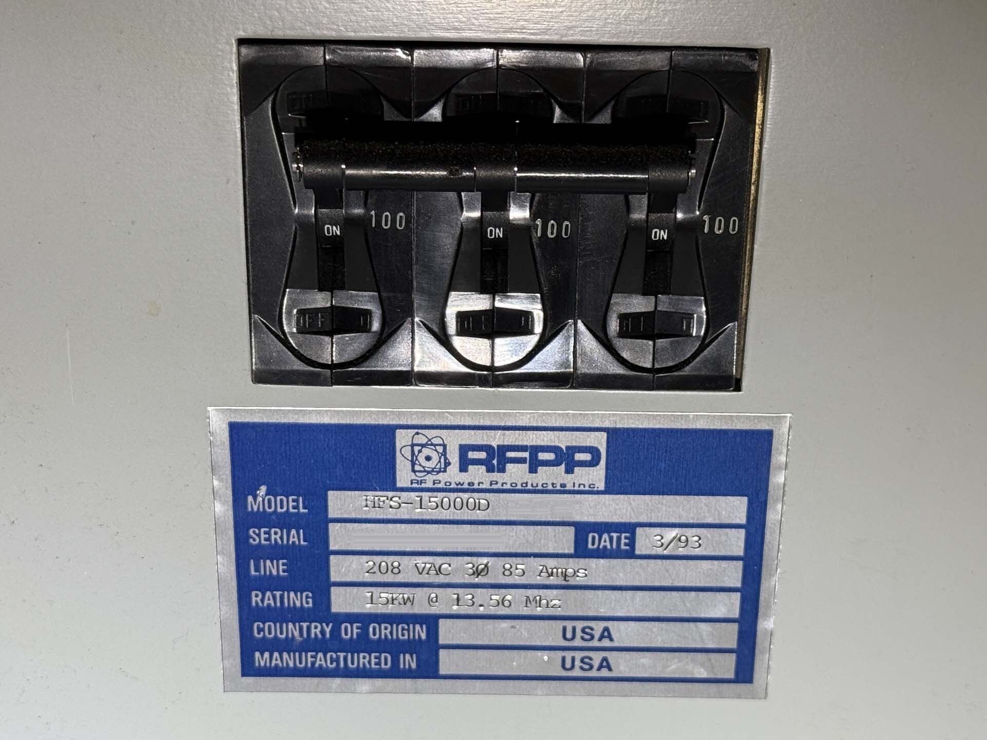Foto Verwendet RFPP HFS-15000D Zum Verkauf