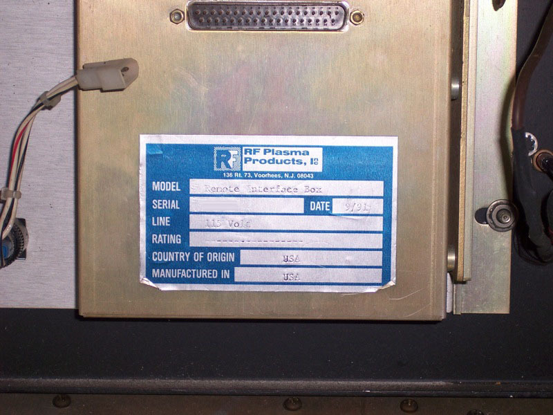 Photo Used RFPP Remote Interface Box For Sale