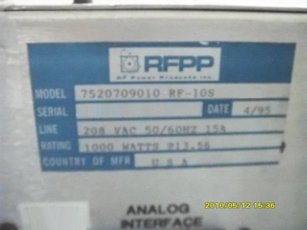 사진 사용됨 RFPP RF10S 판매용