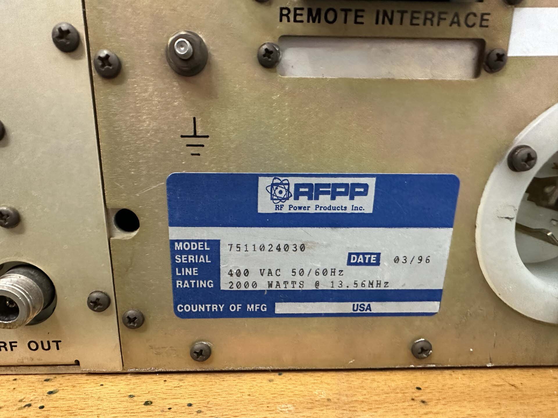 圖為 已使用的 RFPP RF20S 待售