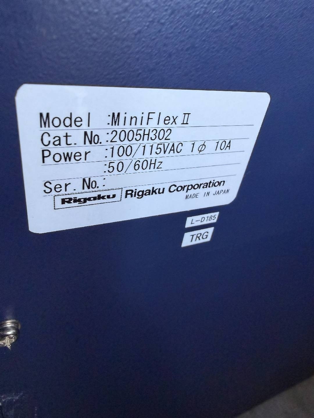 사진 사용됨 RIGAKU MiniFlex II 판매용