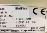 Photo Used RIGAKU Miniflex For Sale
