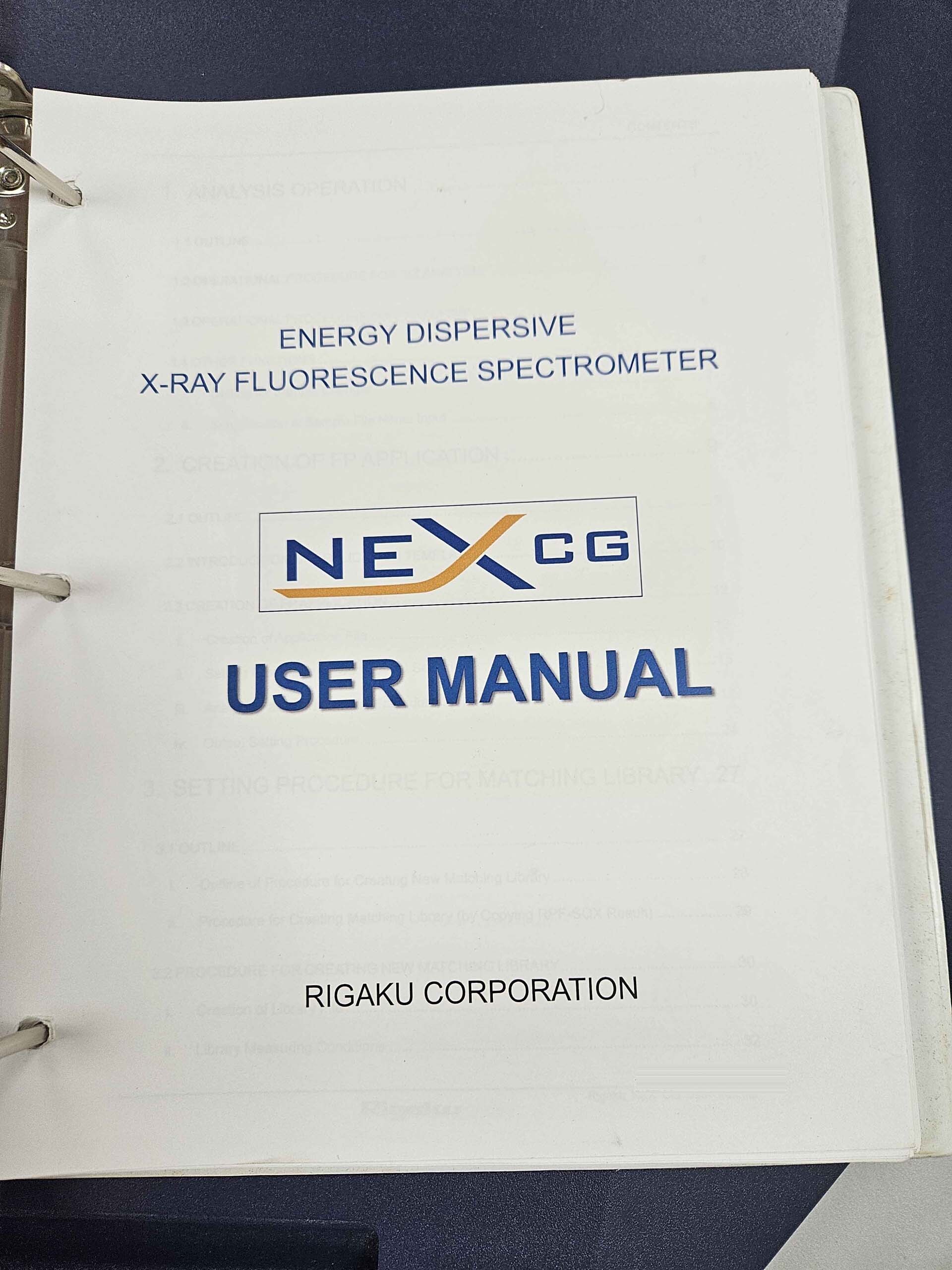 图为 已使用的 RIGAKU NEX CG 待售