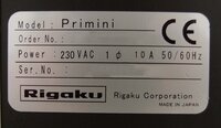 图为 已使用的 RIGAKU Primini 待售