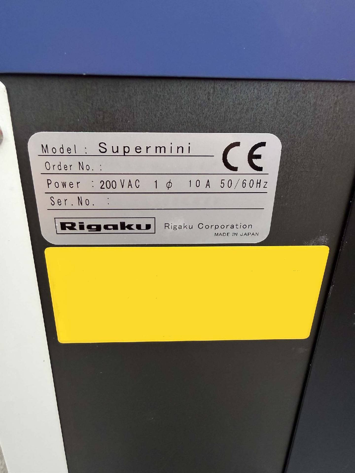 圖為 已使用的 RIGAKU Supermini 待售