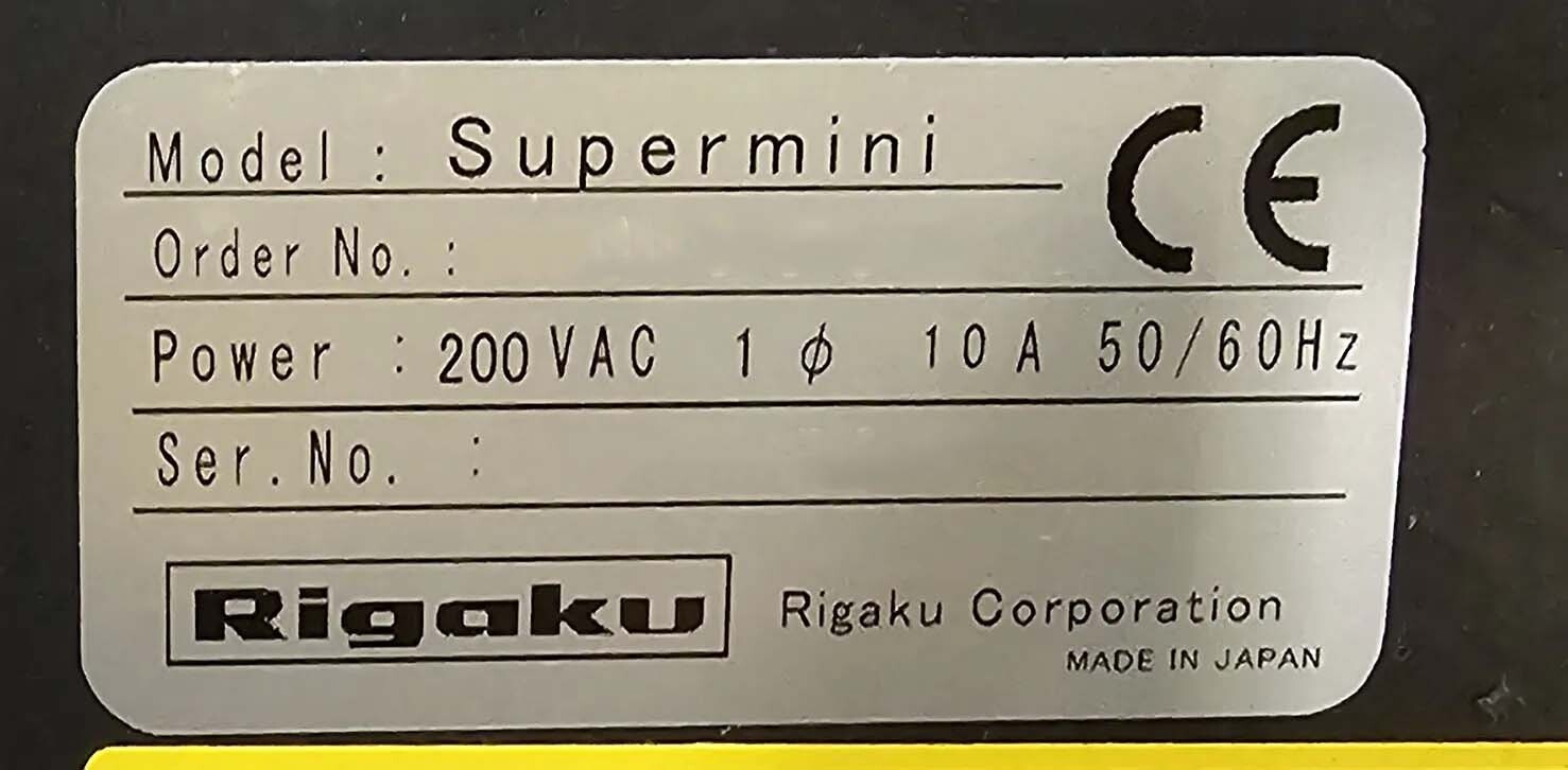 Foto Verwendet RIGAKU Supermini Zum Verkauf