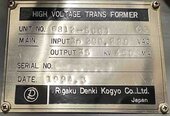 圖為 已使用的 RIGAKU Transformer generator for 3640 待售