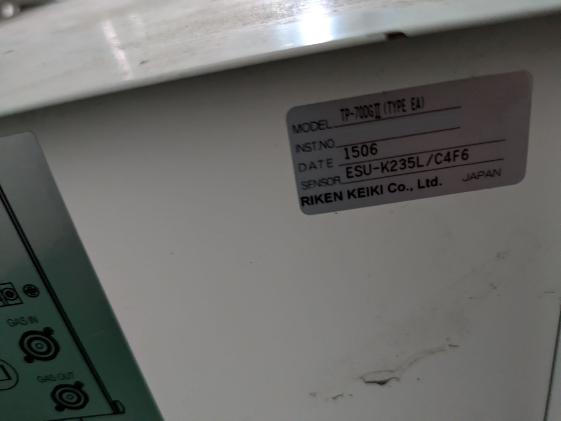 圖為 已使用的 RIKEN KEIKI TP-7006 II 待售