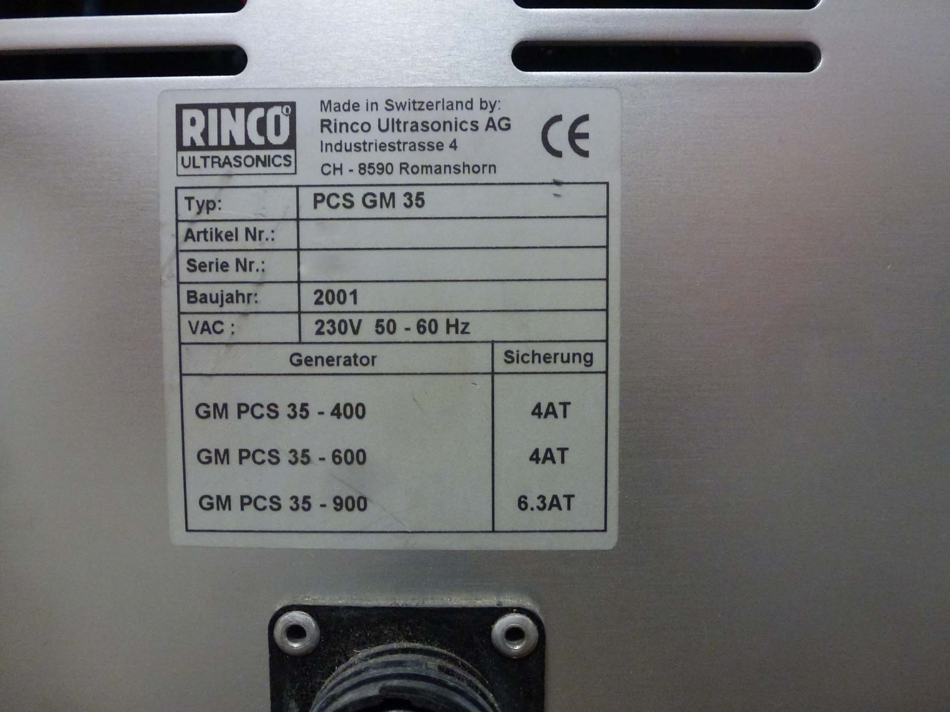 Photo Used RINCO MP 3512 For Sale