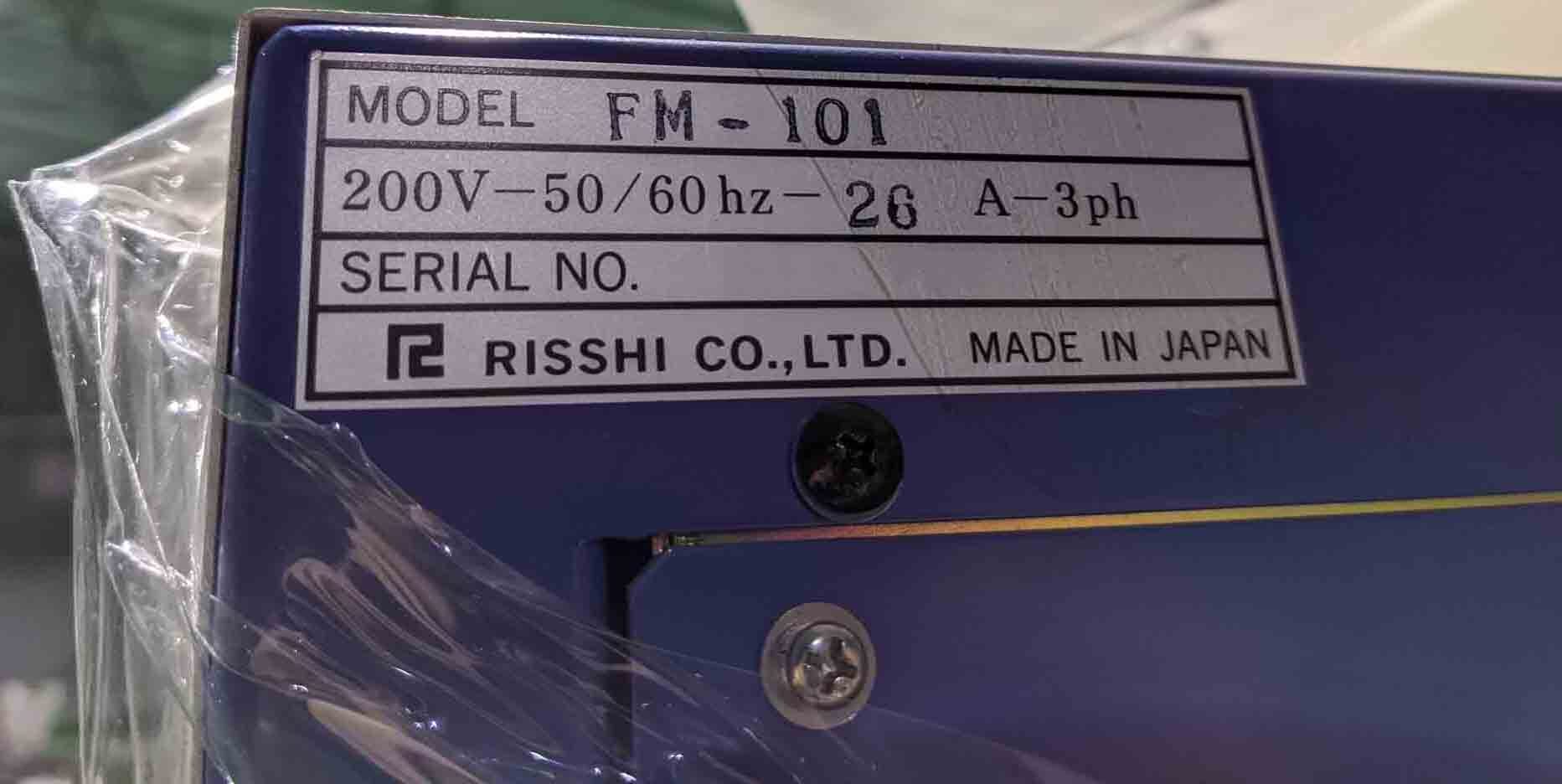 Photo Used RISSHI FM-101 For Sale