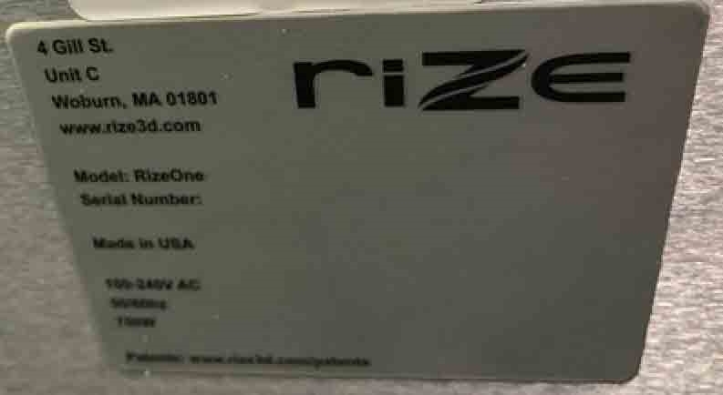Photo Used RIZE RizeOne For Sale