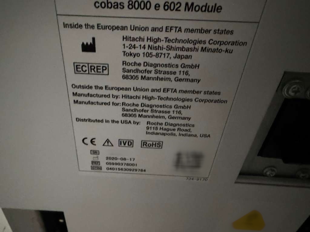 フォト（写真） 使用される ROCHE Cobas 8000 販売のために