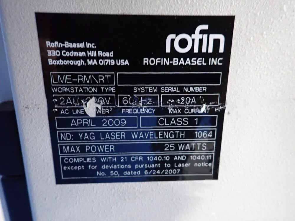 Photo Used ROFIN-BAASEL LME-RM/RT For Sale
