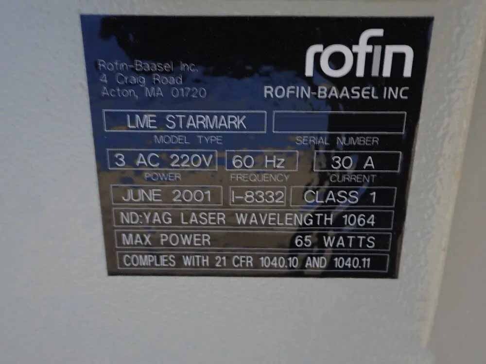 フォト（写真） 使用される ROFIN-BAASEL LME Starmark 販売のために
