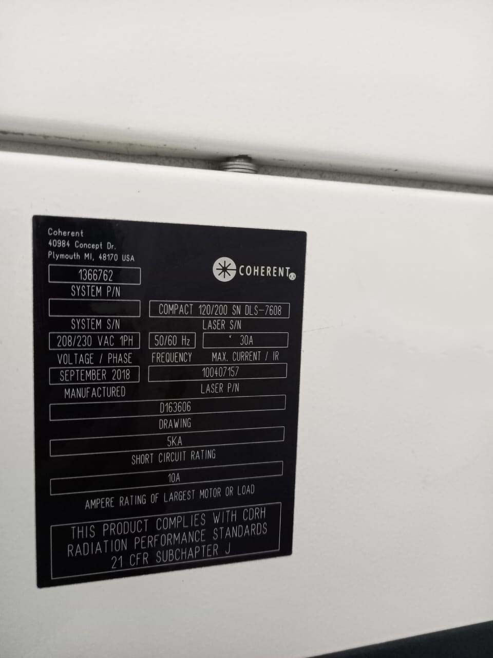 フォト（写真） 使用される ROFIN SINAR 220-LS6002-01 販売のために