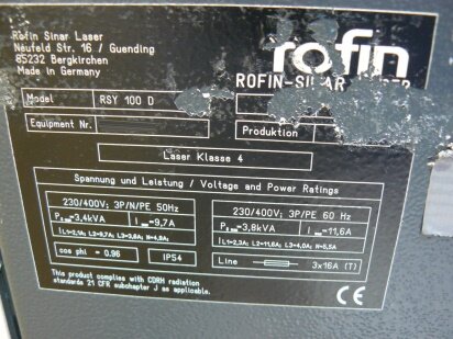 ROFIN SINAR Powerline 100D #9059357