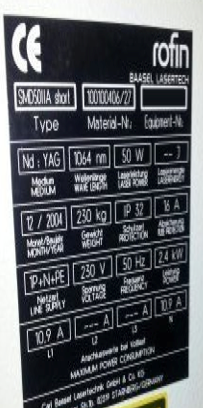 圖為 已使用的 ROFIN SINAR PowerLine RSM-10E 待售