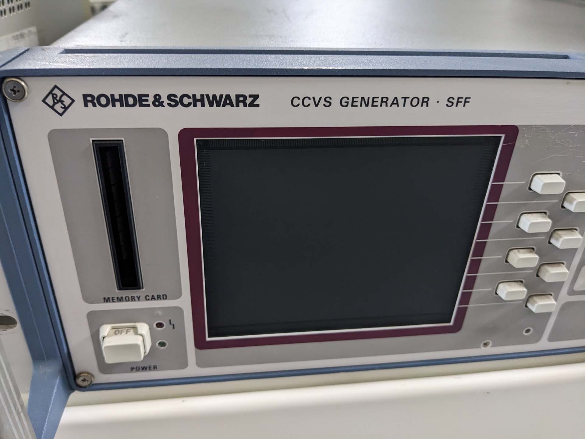Photo Used ROHDE & SCHWARZ CCVS Generator For Sale