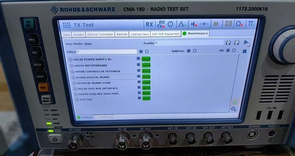 사진 사용됨 ROHDE & SCHWARZ CMA 180 판매용