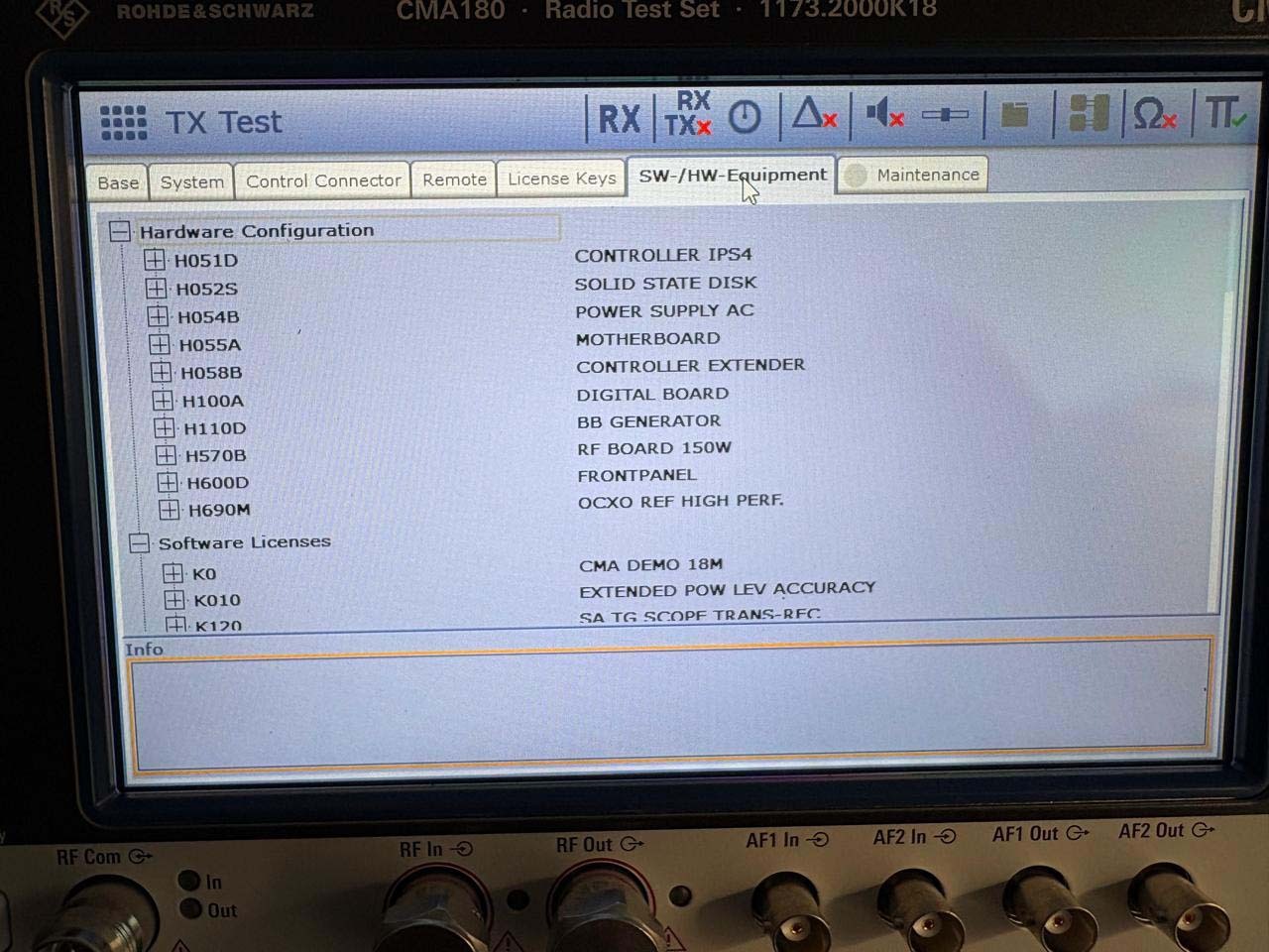 Photo Utilisé ROHDE & SCHWARZ CMA 180 À vendre