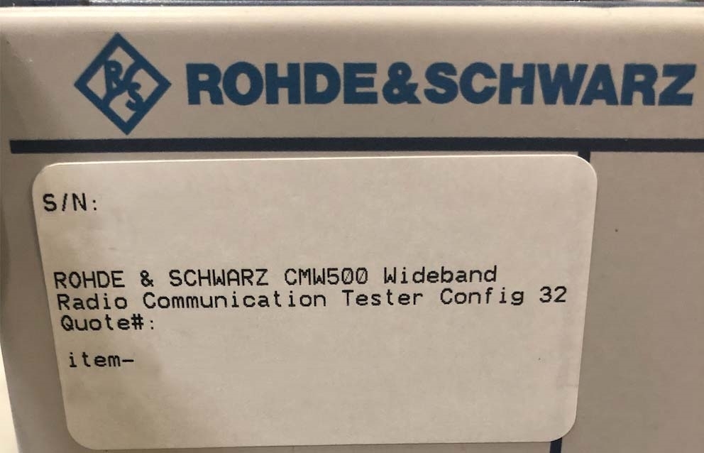 圖為 已使用的 ROHDE & SCHWARZ CMW 500 待售